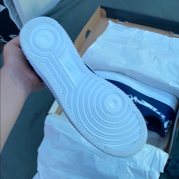 Air Force 1s blue and white Camo - Picture 4 of 9